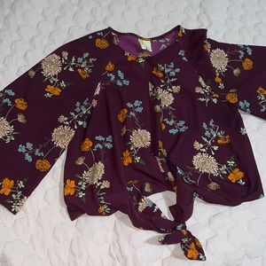 CUTE MAROON TOP💐🌻